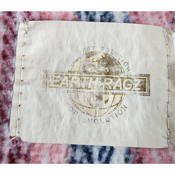 Pullover, Multicolor Boho Theme Front Pocket w/Hood Size M, By Earthragz Women's - Picture 8 of 11